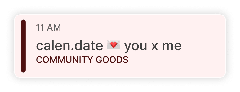 Calendar invite
